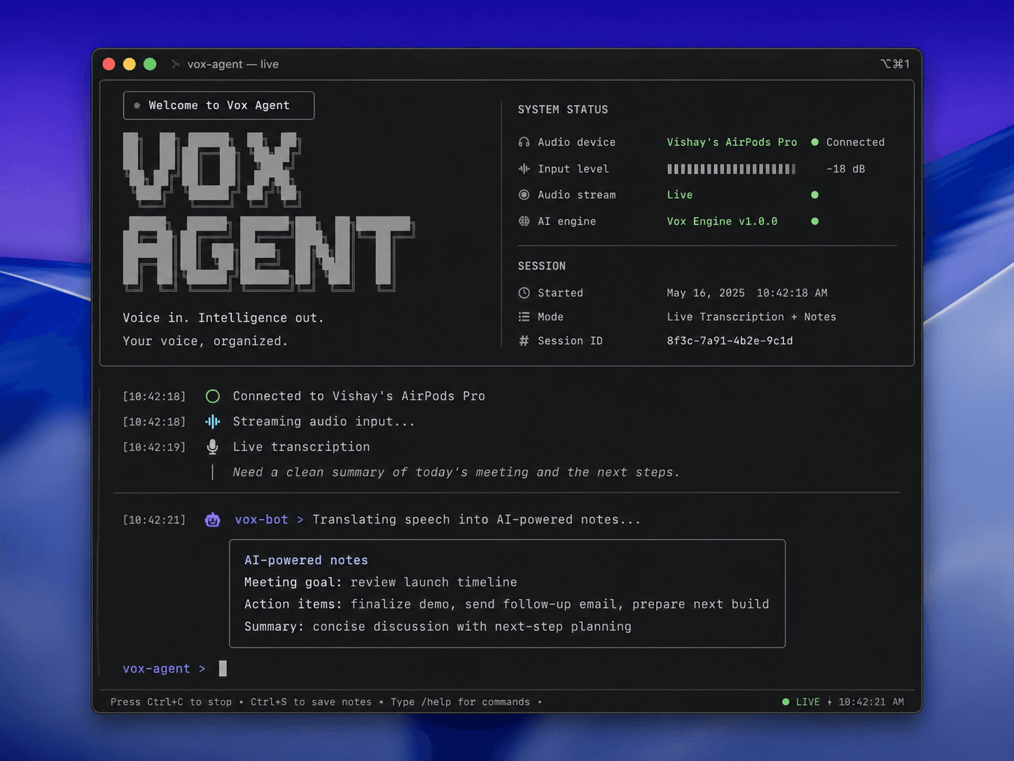 Vox screenshot