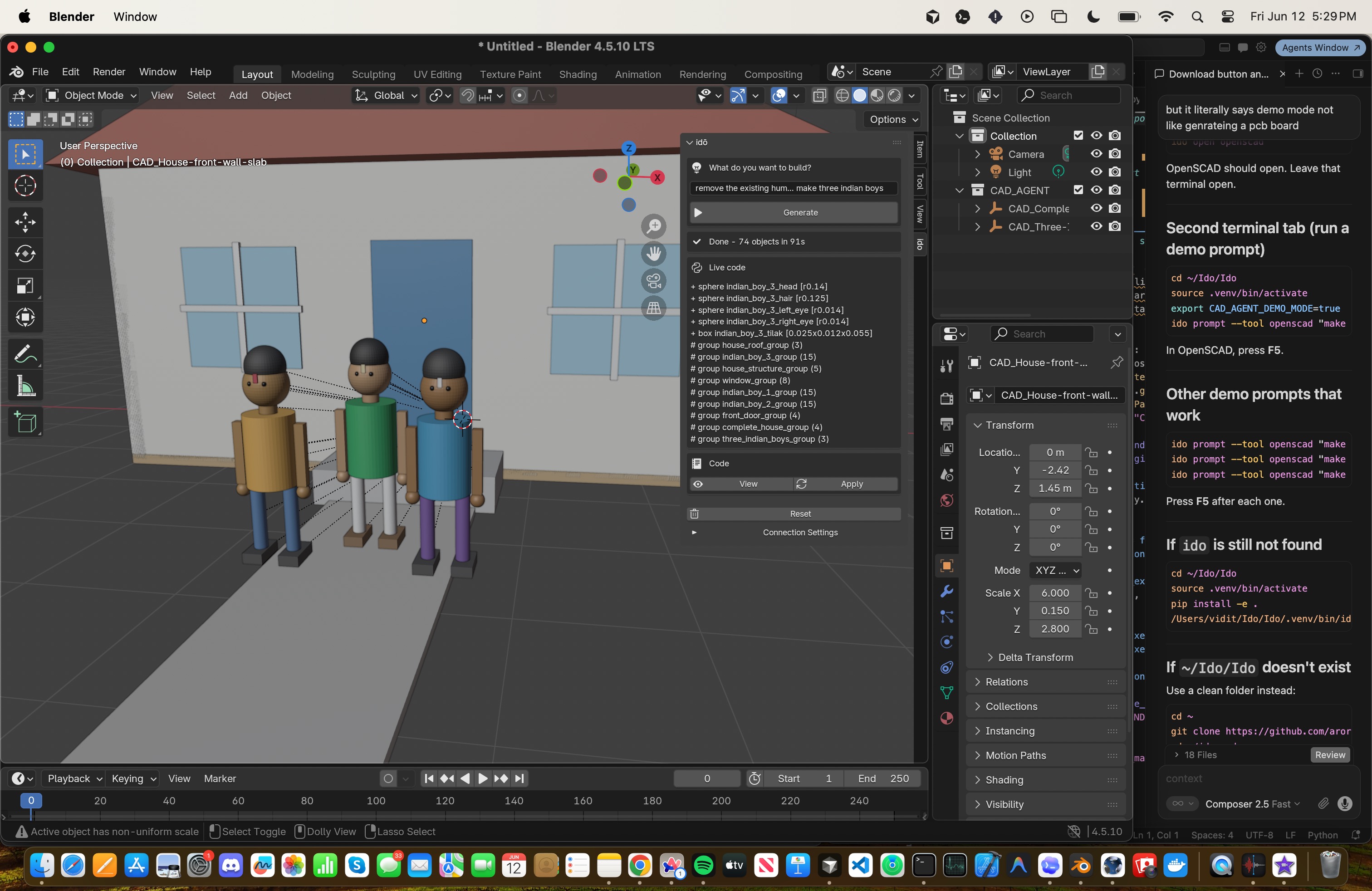 Blender output 2